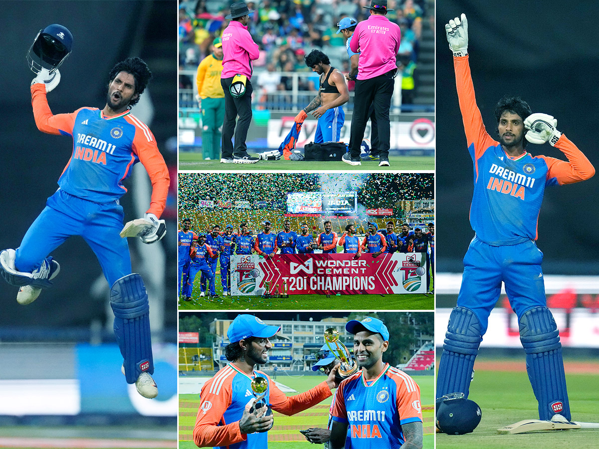 winners trophy after their win against South Africa in the fourth T20 cricket 1
