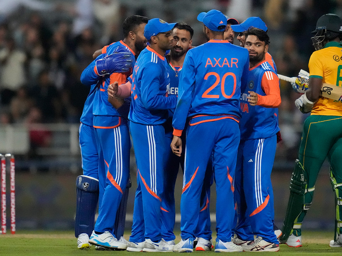 winners trophy after their win against South Africa in the fourth T20 cricket 10