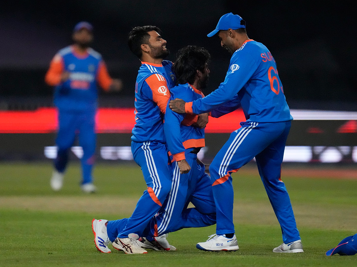 winners trophy after their win against South Africa in the fourth T20 cricket 26