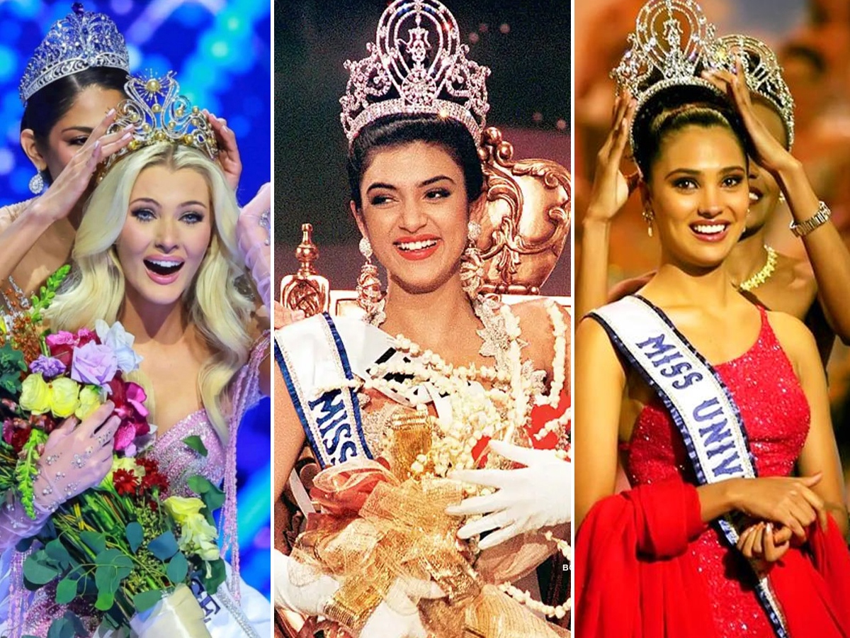 Indian Miss Universe Pageant Winners Sushmita Sen To Harnaaz Sandhu1