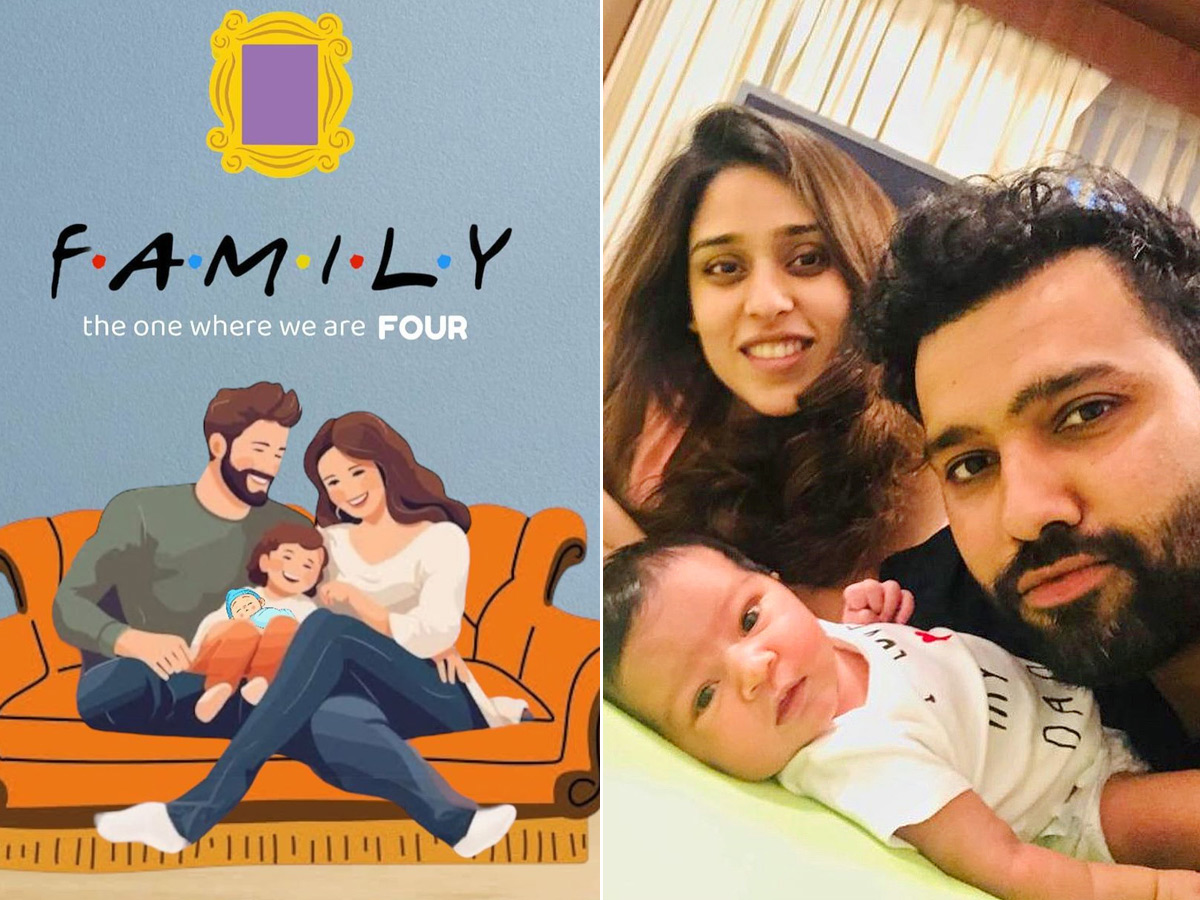 The One Where We Are FOUR: Rohit Sharma Officially Announces Birth Of 2d Child Photos1