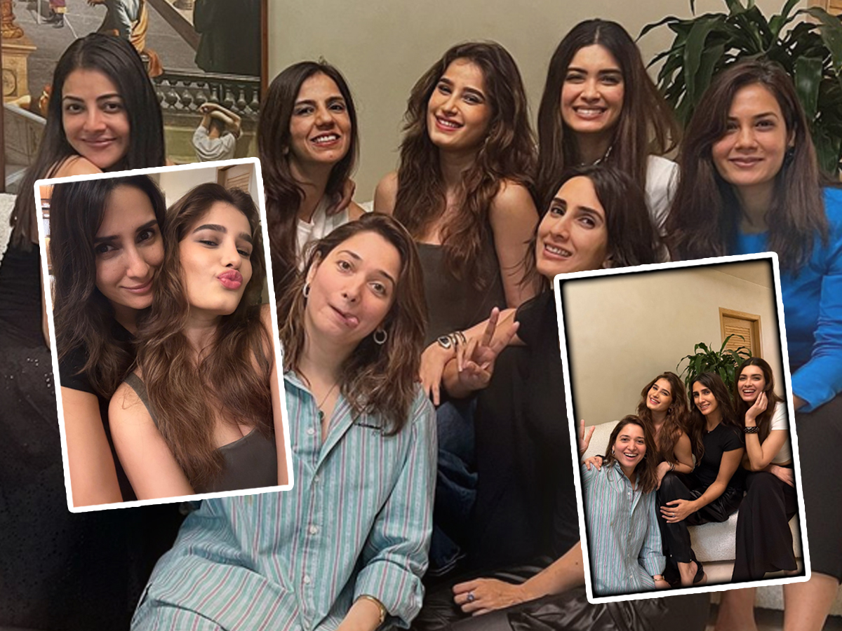 Tamannaah And Kajal Aggarwal Buzz At Pragya Kapoor's Night Party1