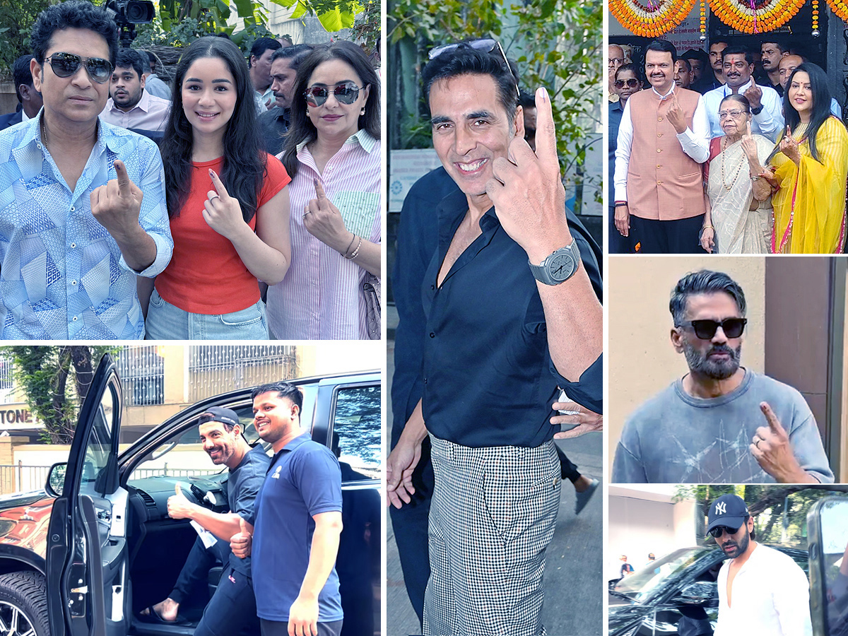 Photos Gallery Of Bollywood Celebrities Participate In Maharashtra Assembly Elections 20241