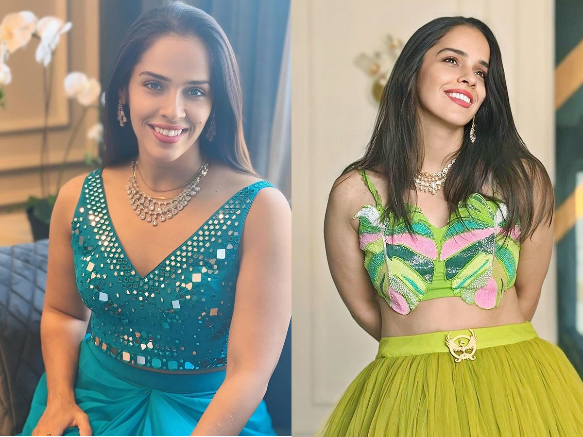 Badminton Player Saina Nehwal Looks Beautiful In Fashion Wear Photos1