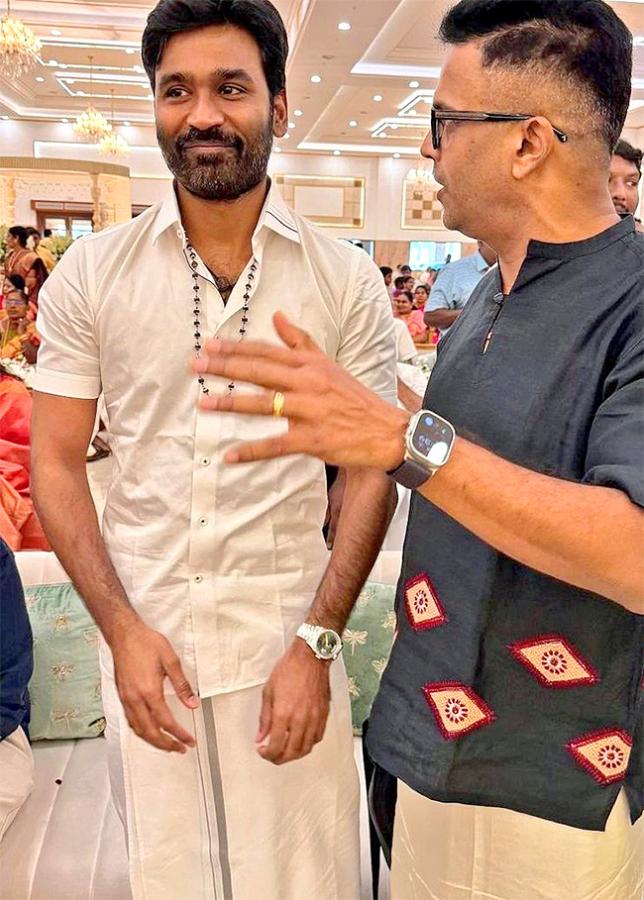 Nayanthara, Dhanush attend Idli Kadai producer Wedding Photos8