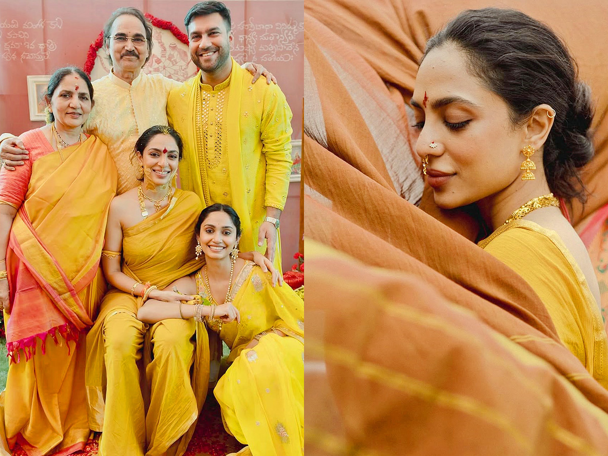 Sobhita  Dhulipala Shares haldi ceremony Photos On Social Media1
