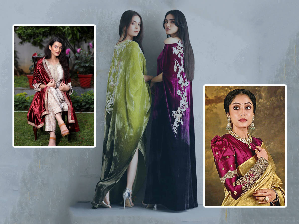 Shine Brightly In Winter With These Velvet Designer Dresses1