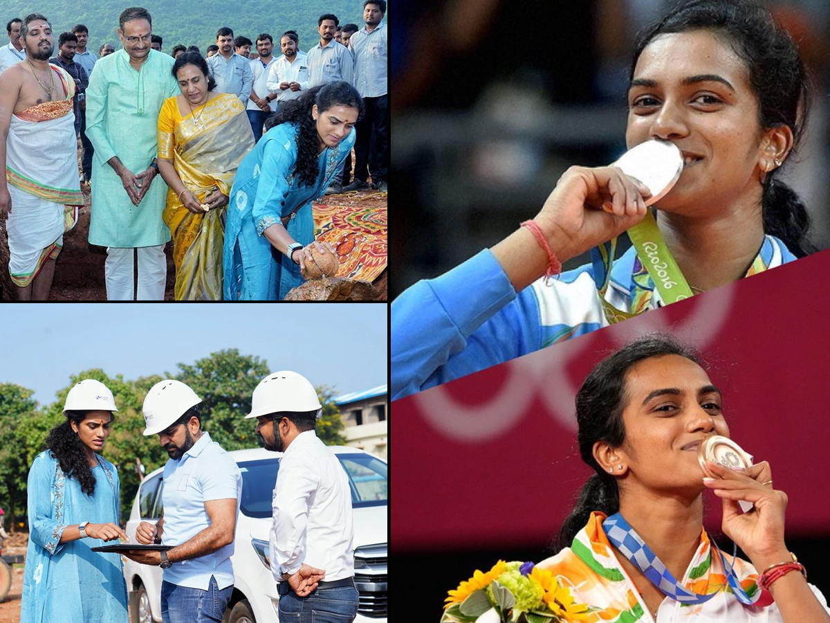 PV Sindhu started Puja for Badminton Academy in Visakhapatnam1