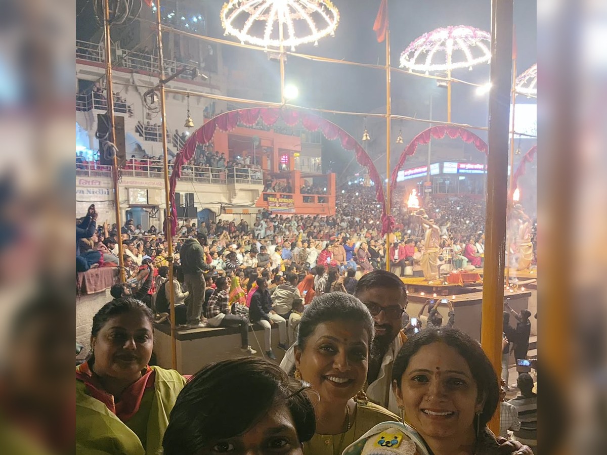 Jabardasth Fame Rocking Rakesh And Wife Sujatha In Kashi With RK Roja11