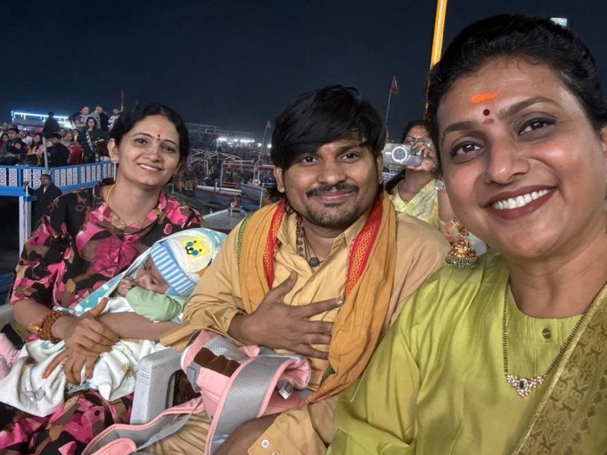 Jabardasth Fame Rocking Rakesh And Wife Sujatha In Kashi With RK Roja12