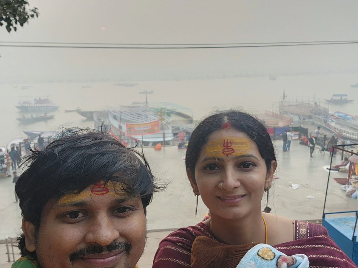 Jabardasth Fame Rocking Rakesh And Wife Sujatha In Kashi With RK Roja18