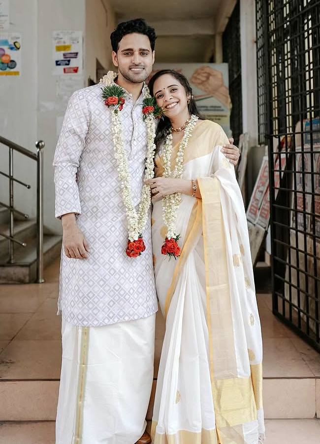 Popular singer Anju Joseph marries her lover for the second time5