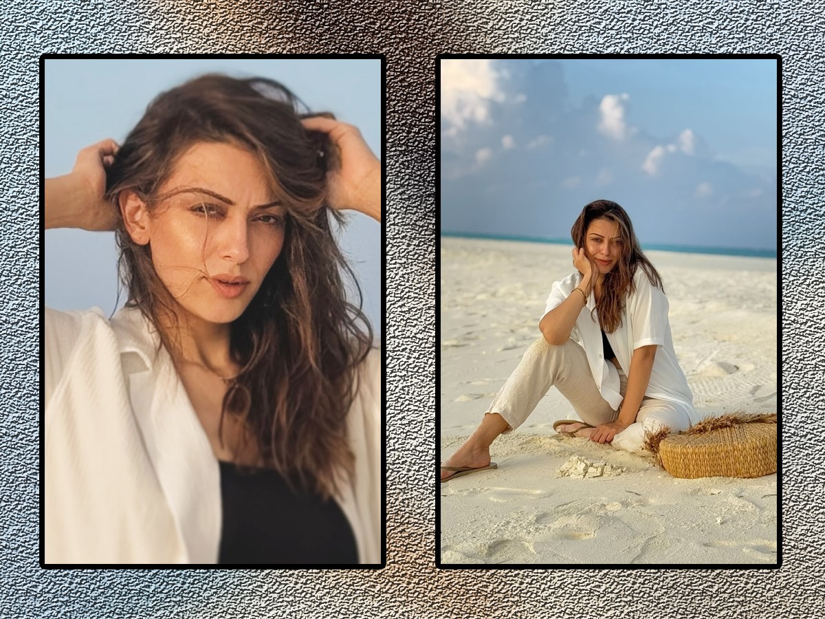 Actress Hansika Motwani Beauty Shines Like A Pearl At Maldives Beach1