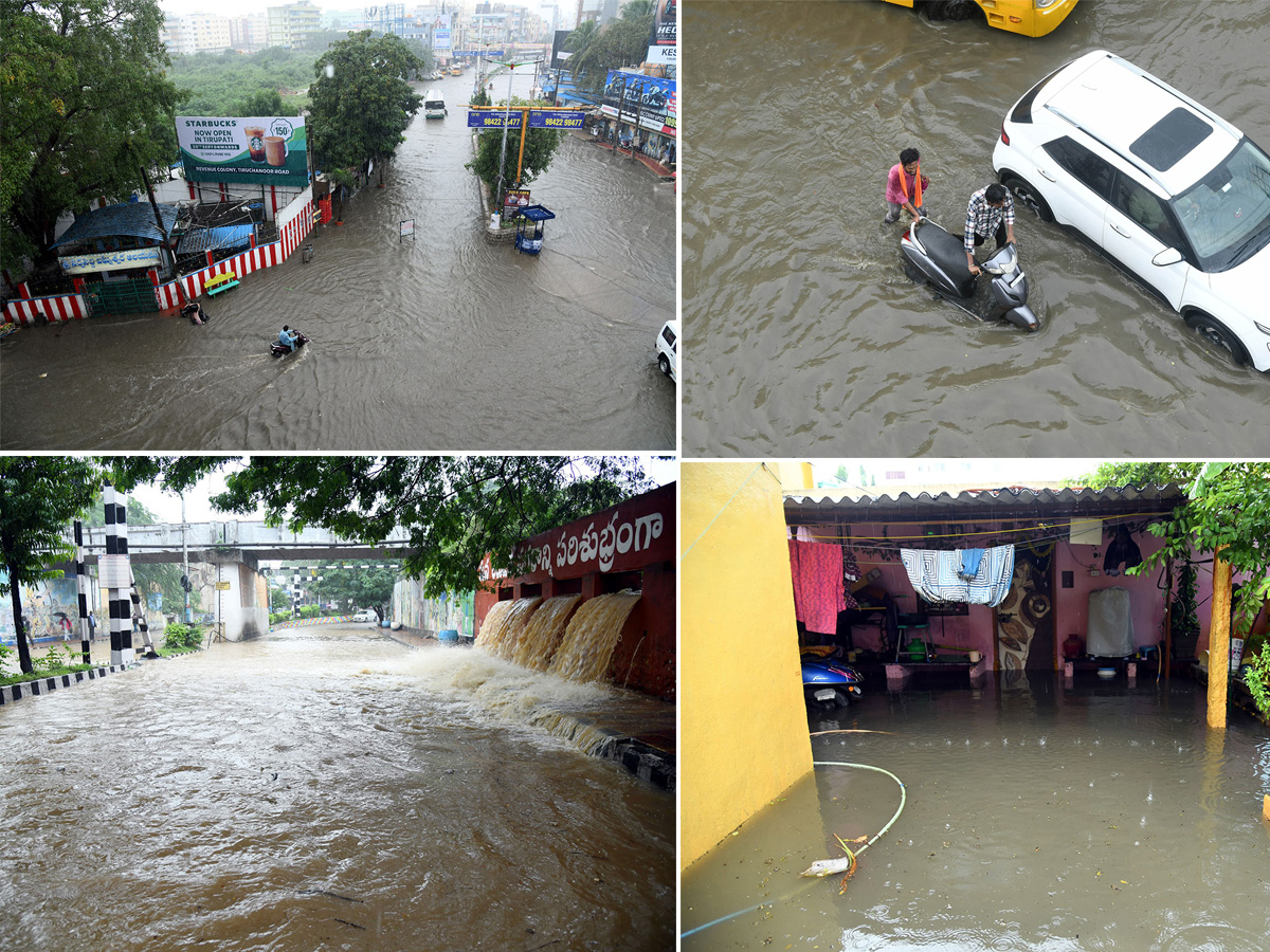 heavy rain in tirupati live updates photos goes viral1