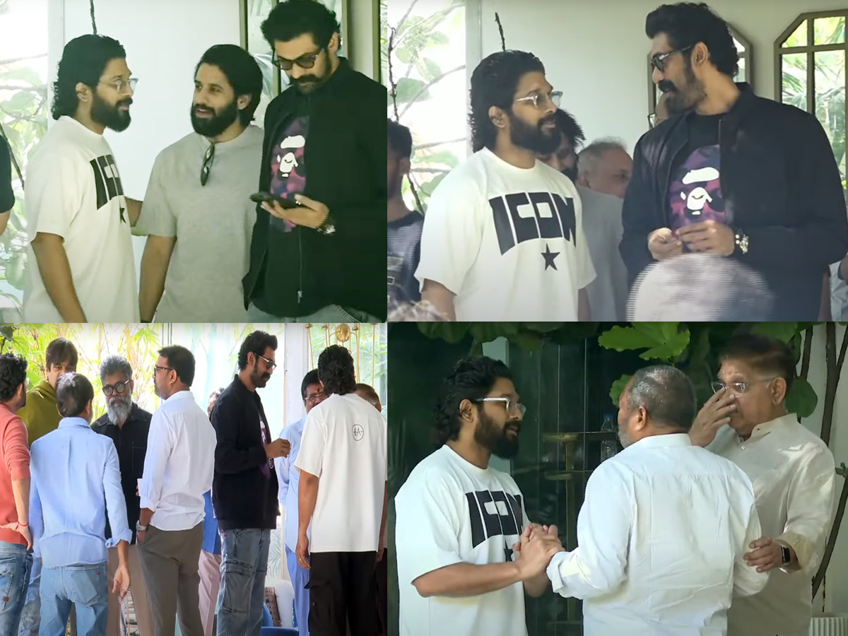 Allu Arjun returns home, Tollywood celebrities show solidarity1