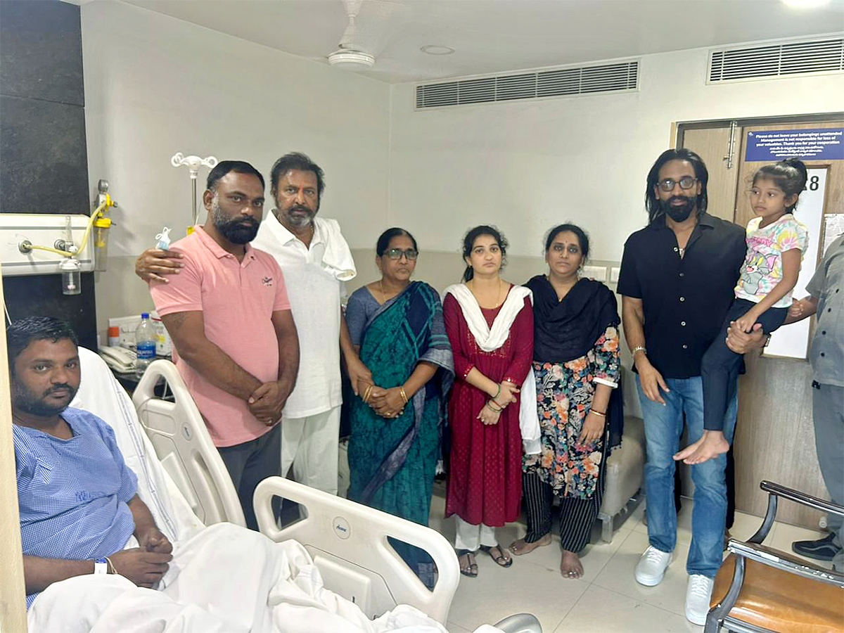 Mohan Babu Visits Injured TV9 Journalist Ranjith After Attack7
