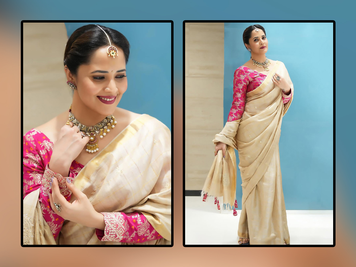 Anchor Anasuya Bharadwaj Latest Elegant Looks In Stylish Saree1