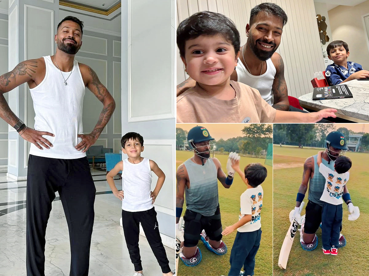 Just Two Chill Guy: Hardik Pandya Post With son in matching outfits Pics Viral1