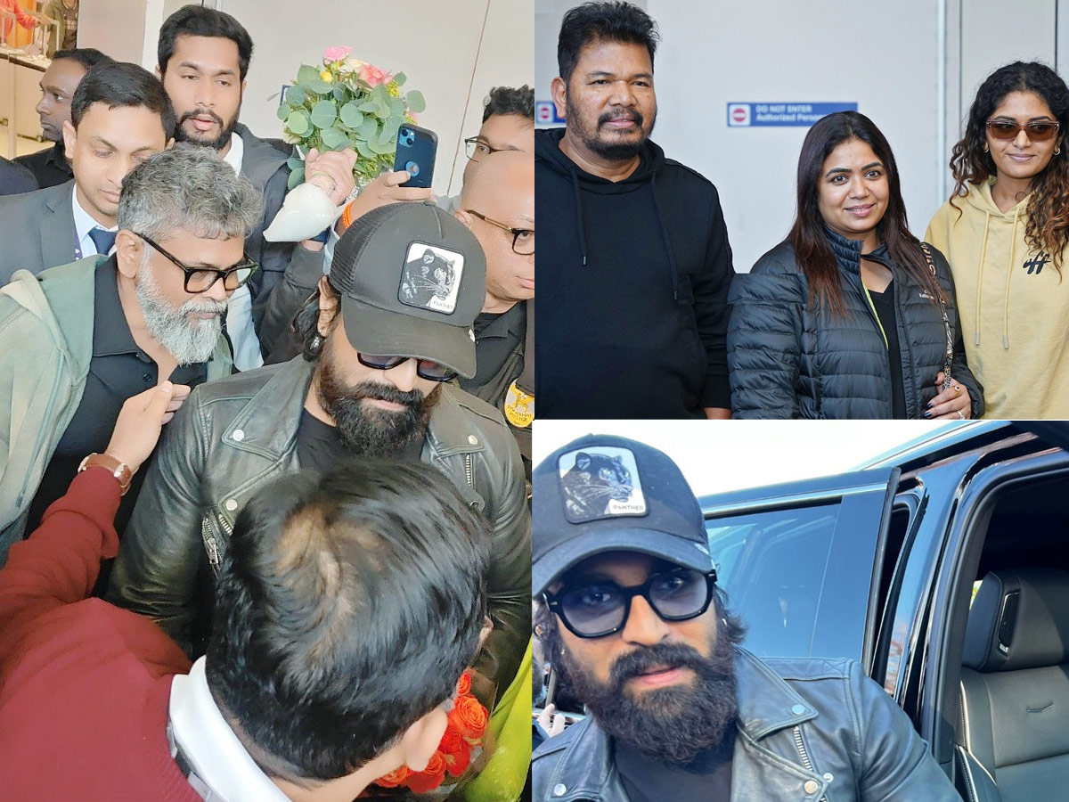 Ram Charan Departs for the USA for Game Changer Movie Event Photos Viral1