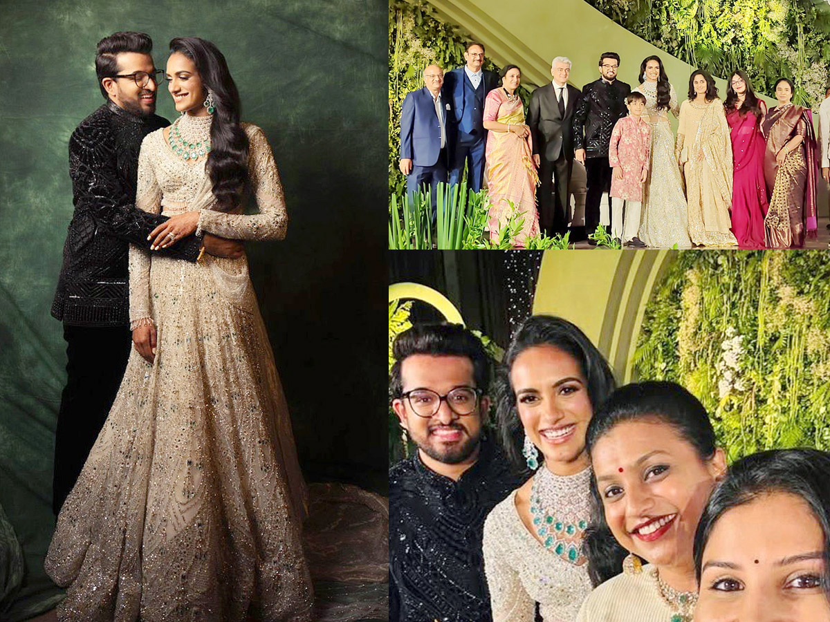 Badminton star PV Sindhu Grand Wedding Reception Photos1