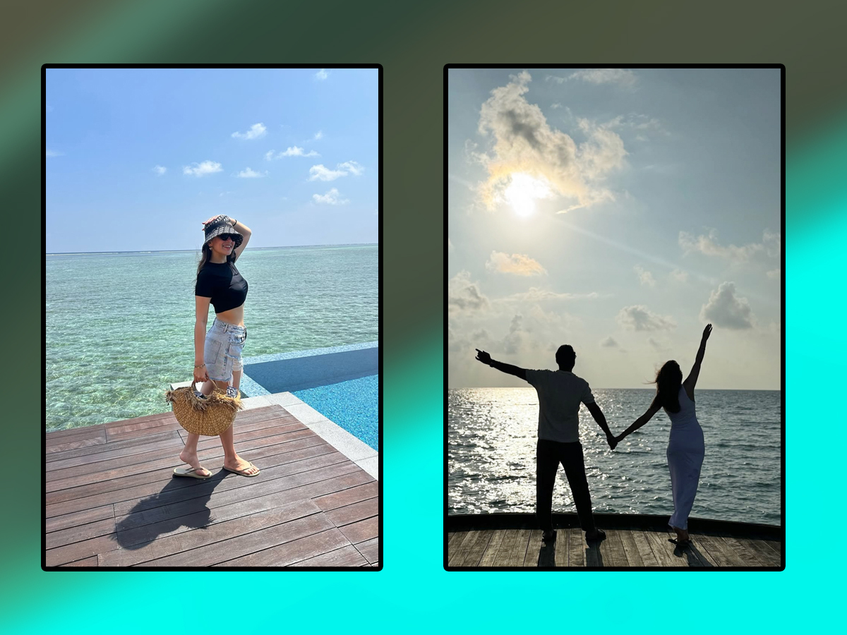Actress Hansika Motwani Celebrated Wedding Anniversary In Maldives1