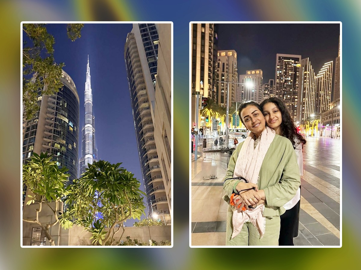 Namrata And Sitara Cute Photos From Their Dubai Tour1