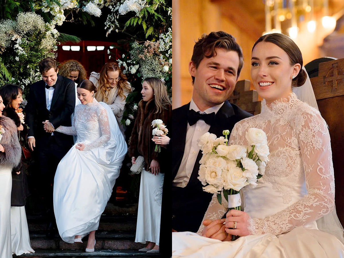 Magnus Carlsen ties the knot with girlfriend Ella Victoria Malone Photos1