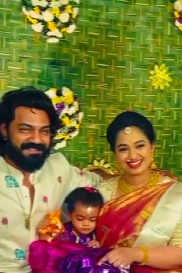 నటుడు అంబటి అర్జున్‌ కూతురి ఫస్ట్‌ బర్త్‌డే (ఫోటోలు) | Arjun Ambati ...