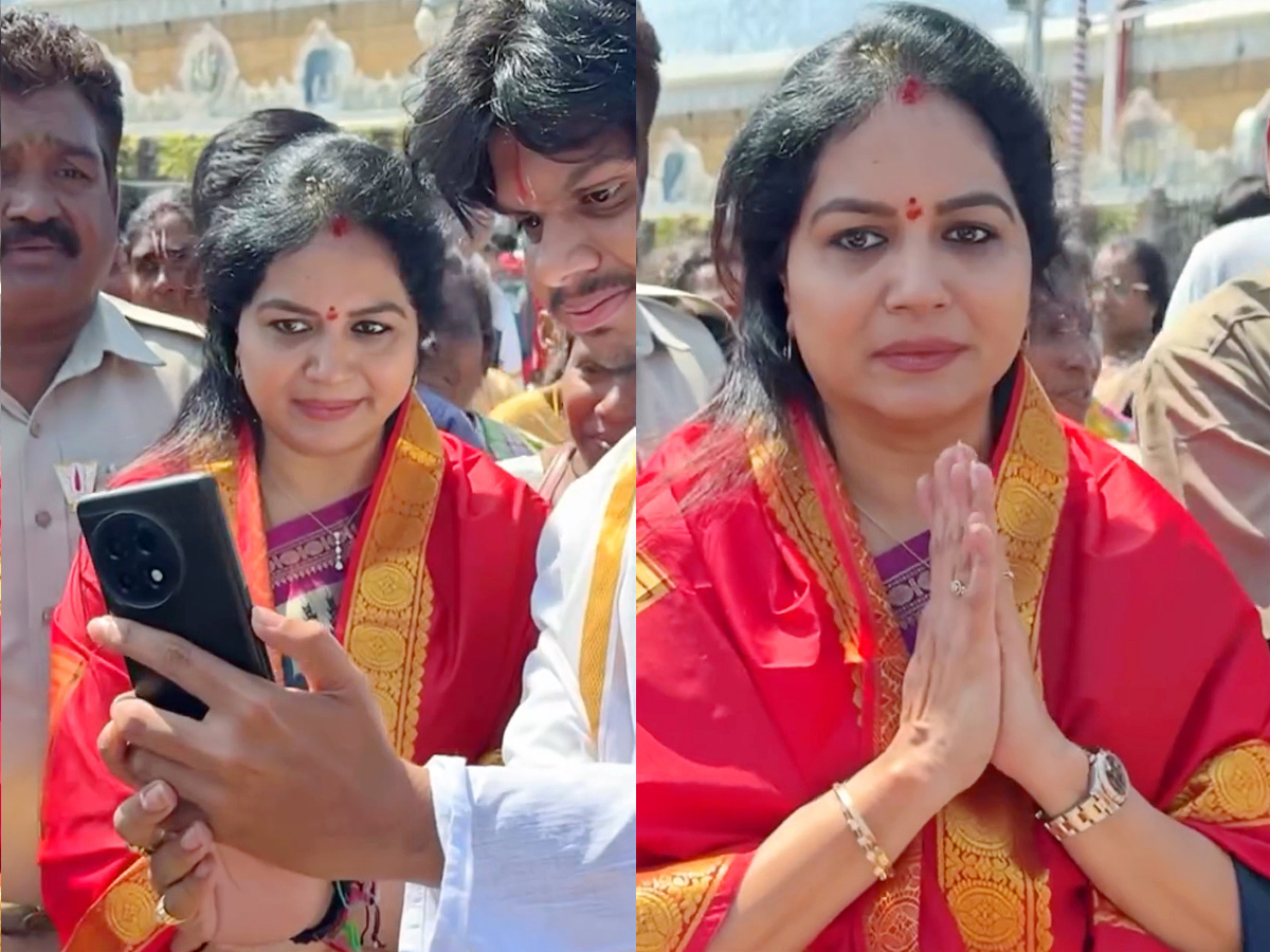 Singer Sunitha Visits Tirumala Tirupati Temple Photos1