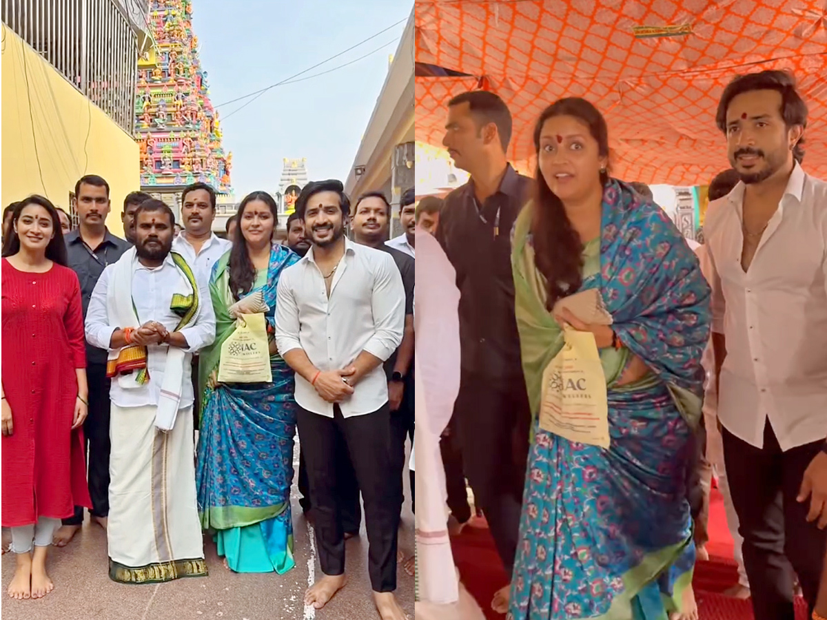 Renu desai, Anchor Ravi visit vijayawada kanaka durgamma temple Photos1