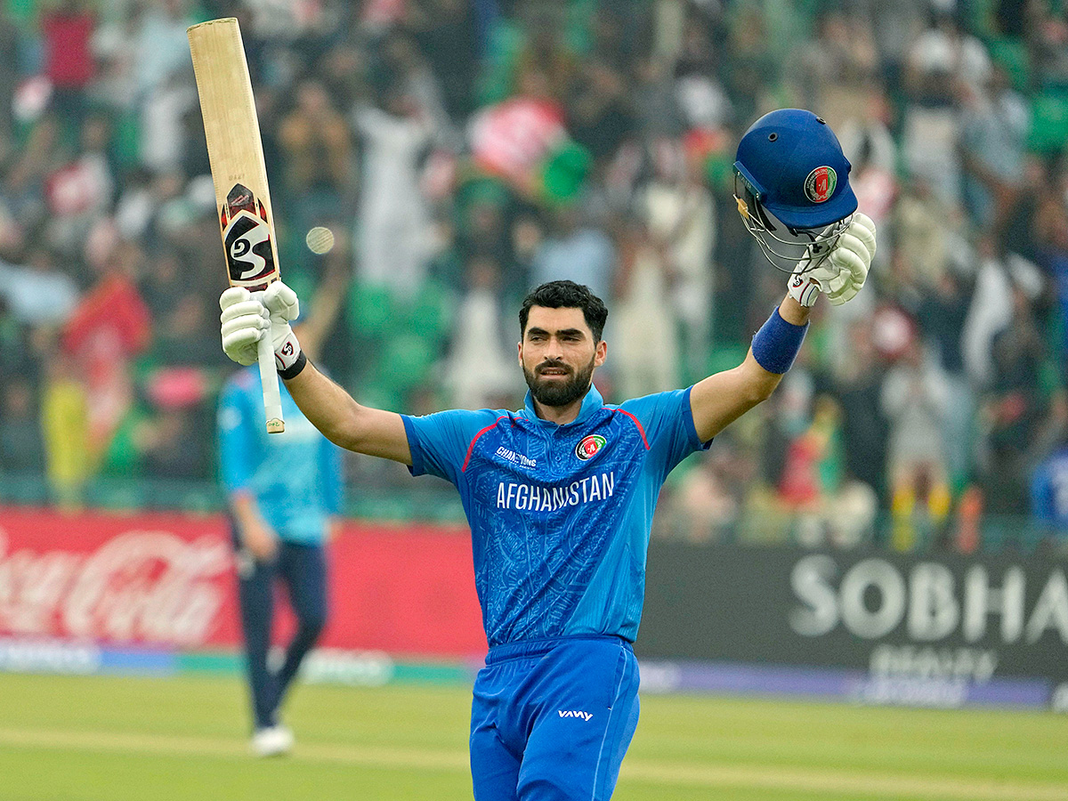 ICC Champions Trophy AFG vs ENG Celebrates Century IN Ibrahim Zadran10