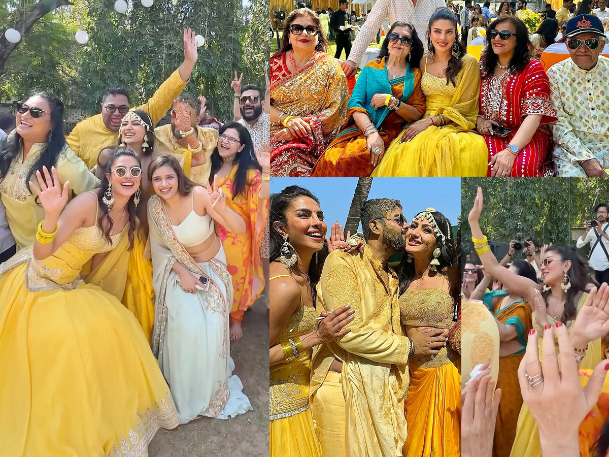 Actress Priyanka Chopra Enjoys brothers Haldi Ceremony Photos1