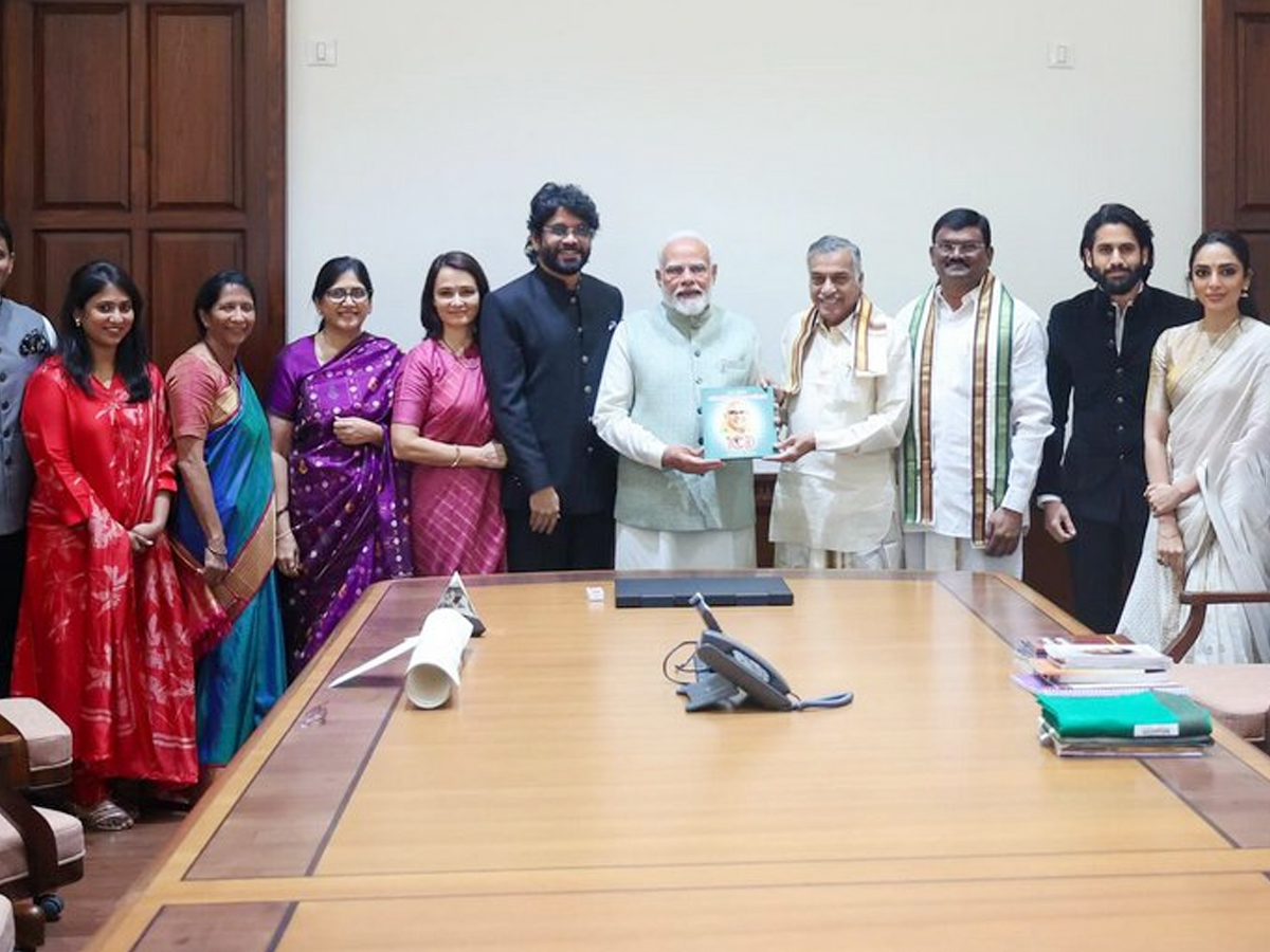 Akkineni Family Meets PM Modi  at Parliament House1