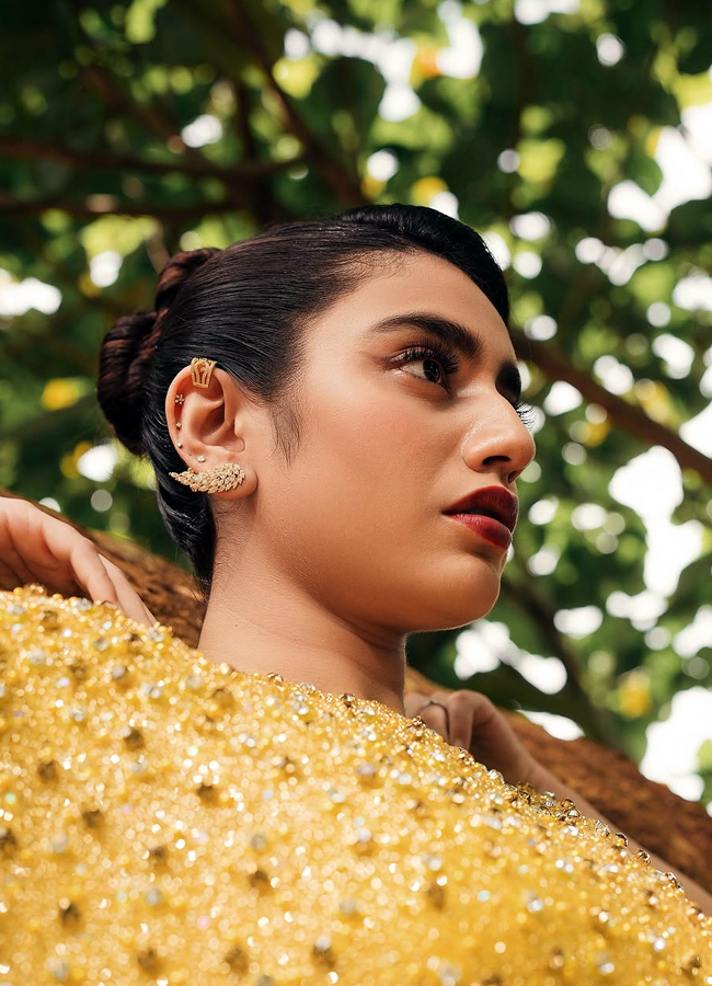 Priya Prakash Varrier in a yellow dress looks stunning5