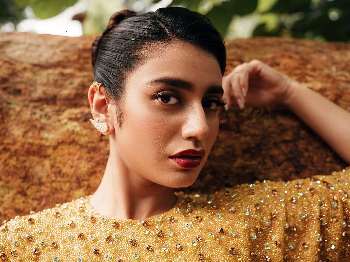 Priya Prakash Varrier in a yellow dress looks stunning8