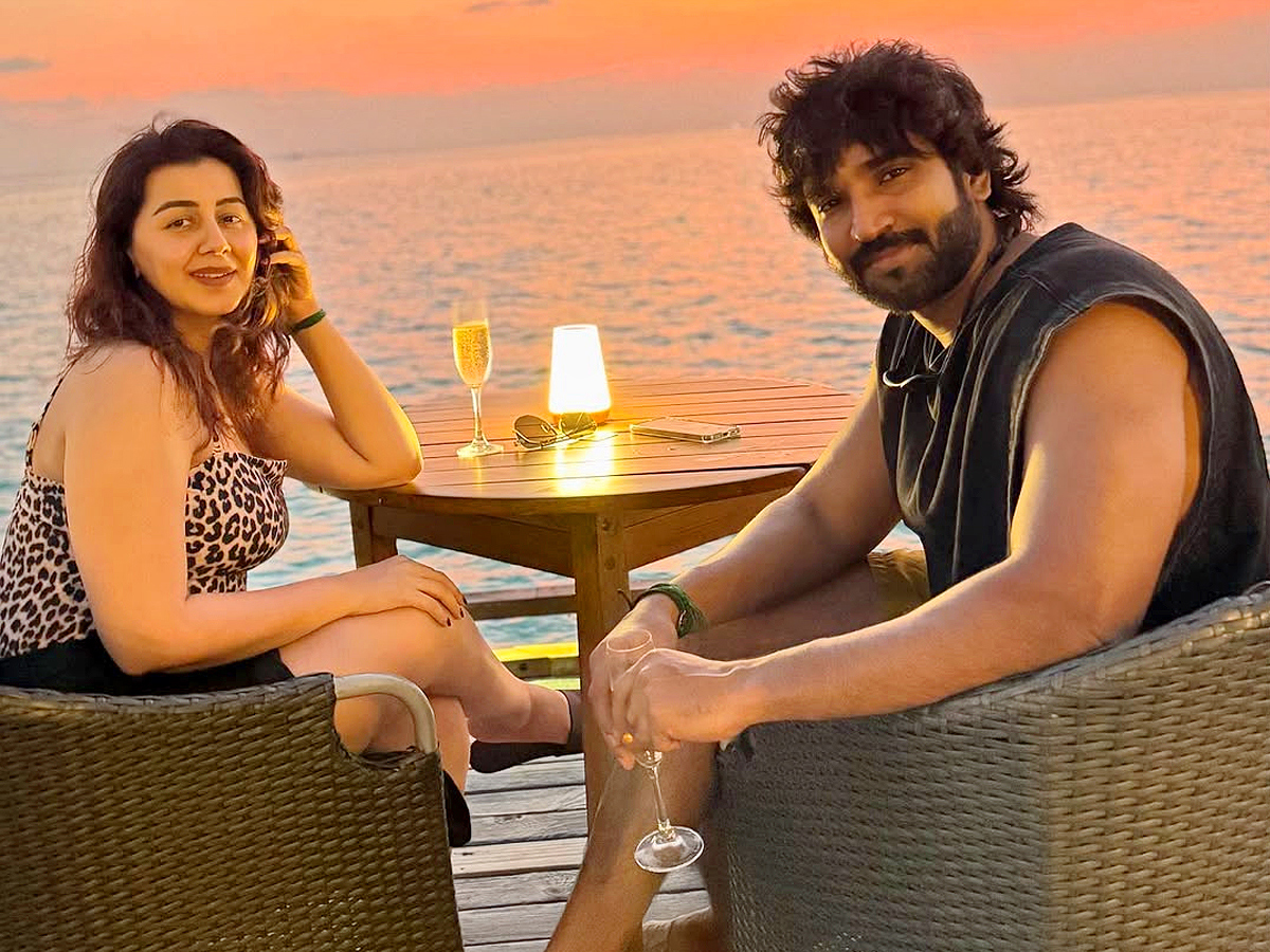 Nikki Galrani and Aadi Pinisetty seen chilling out over the weekend1