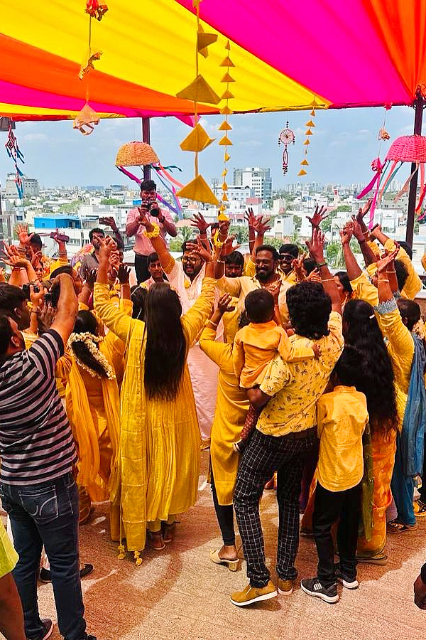 Robo Shankar Daughter Indraja Shankar Shares Haldi Ceremony Photos2