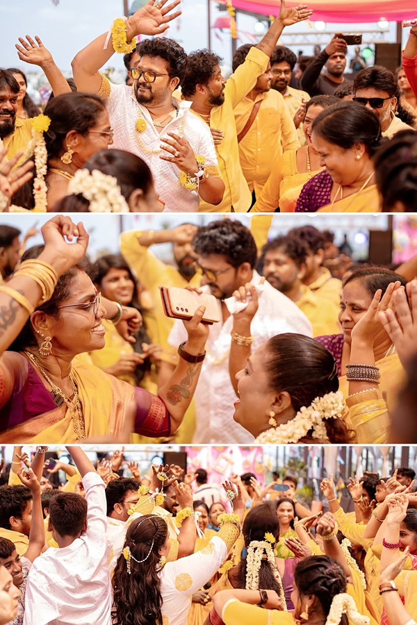 Robo Shankar Daughter Indraja Shankar Shares Haldi Ceremony Photos4