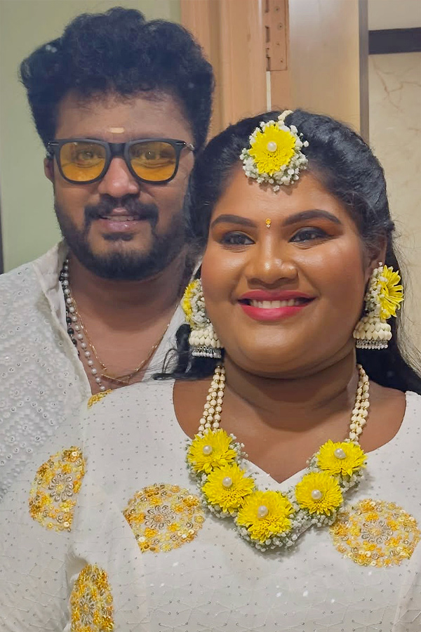Robo Shankar Daughter Indraja Shankar Shares Haldi Ceremony Photos5