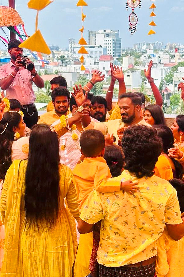 Robo Shankar Daughter Indraja Shankar Shares Haldi Ceremony Photos8