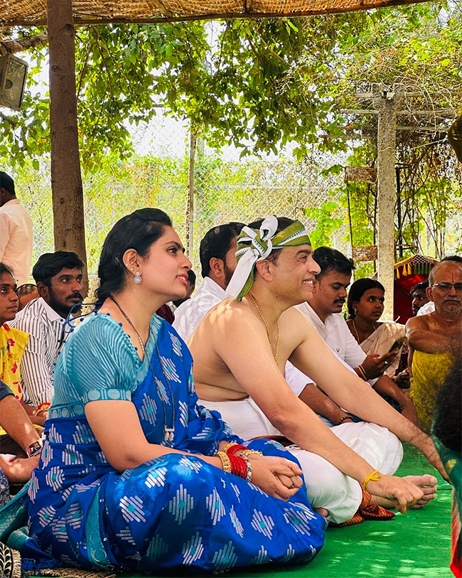 Dil Raju Visit Venkateswara Swami Brahmotsavalu at Indur3