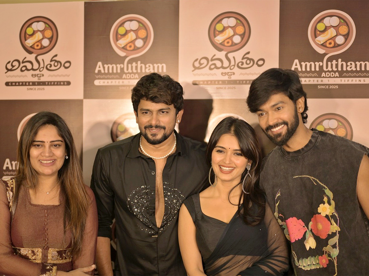 Actor VJ Sunny Grand Launch of Amrutham Adda hotel hyderabad2
