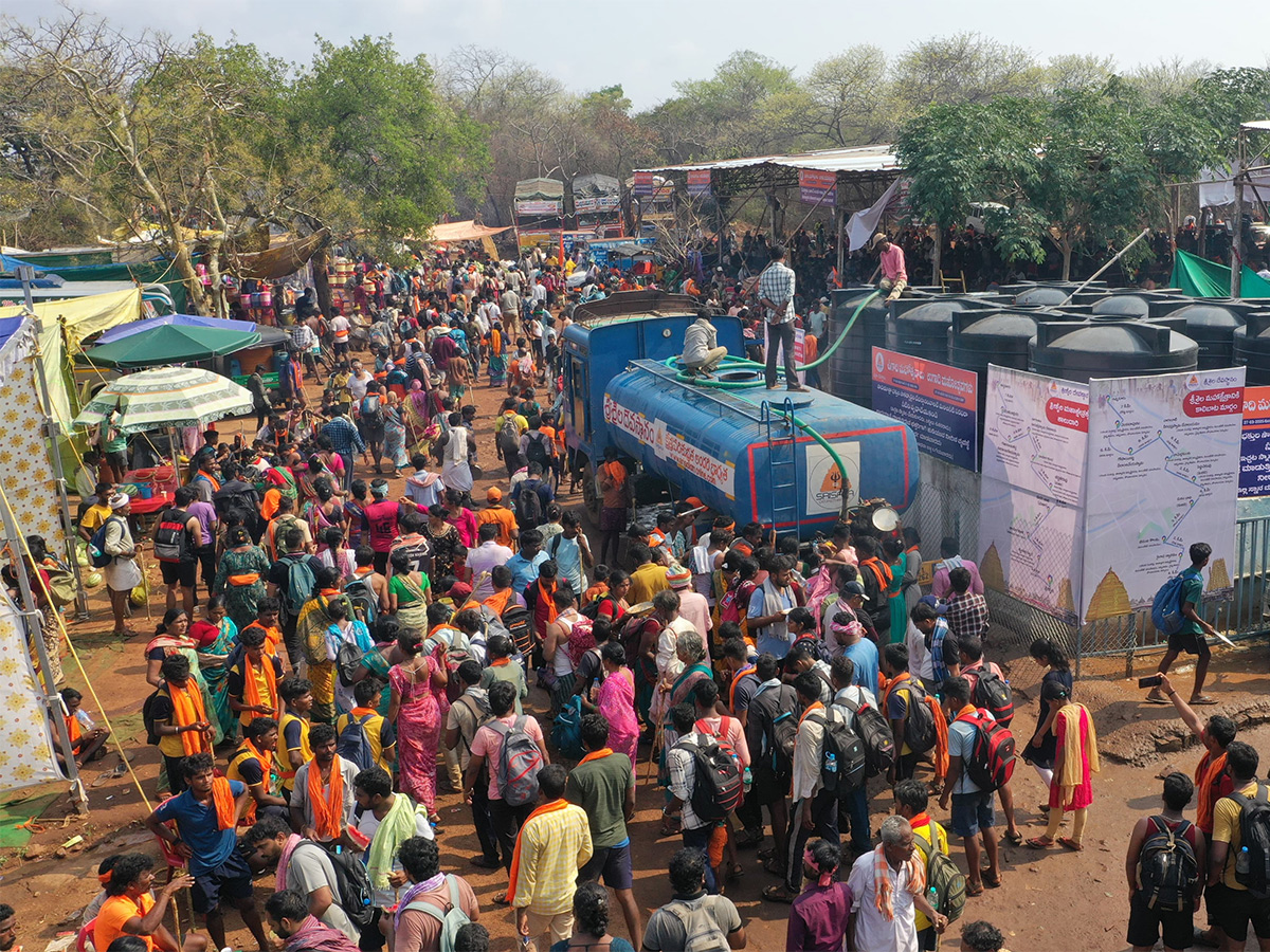 Srisailam: Thousands of devotees from Karnataka and Maharashtra2