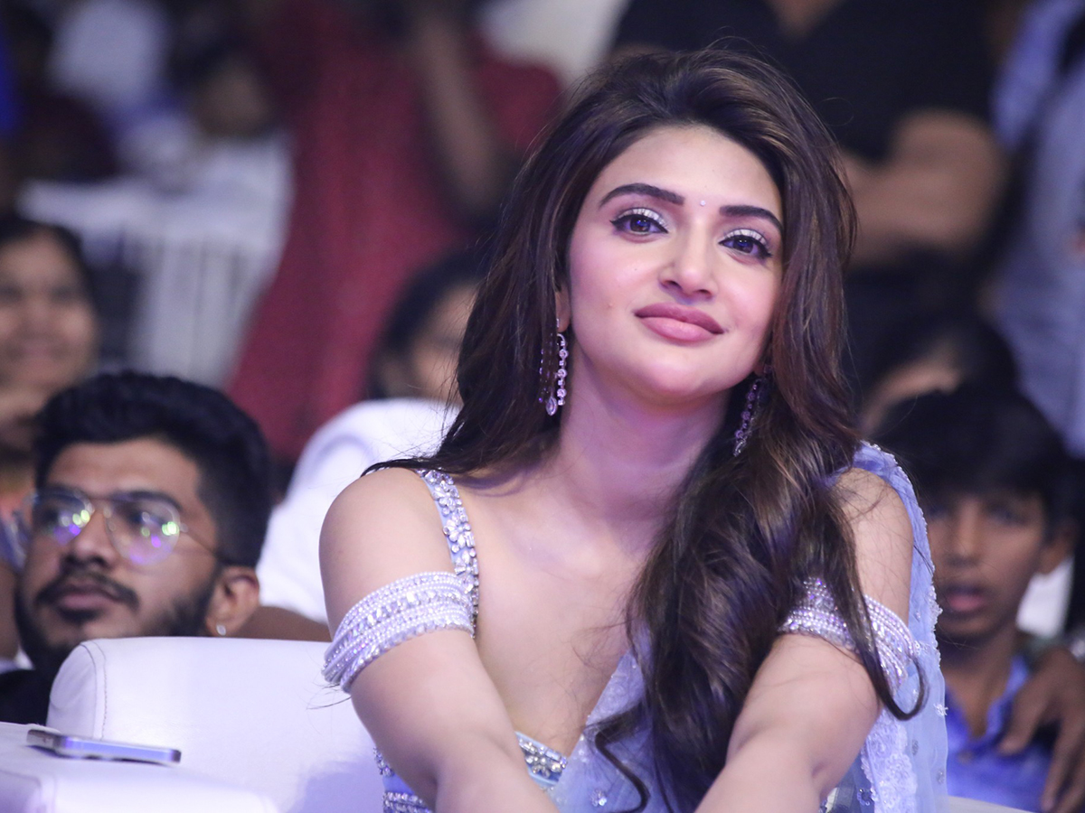 actress sreeleela at robinhood pre release event pics2