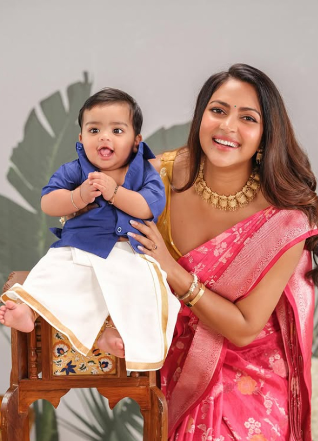 Amala Paul Adorable photos with her son Ilai8