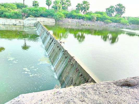 చందాలతో ఏడు చెక్‌డ్యాంలకు నీరు1