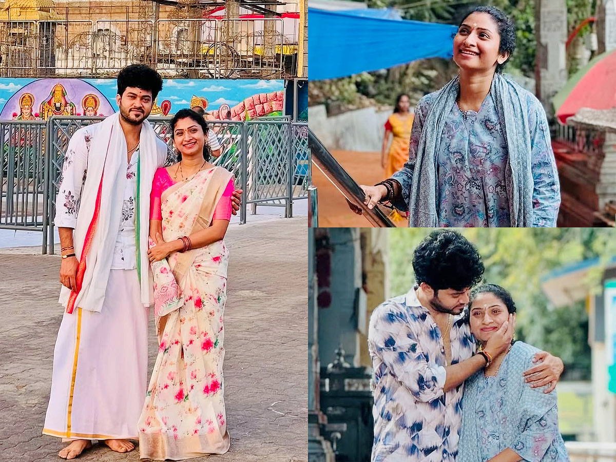 Vishnu Priya Siddhardh Varma Couple At Tirumala Tirupati Photos1
