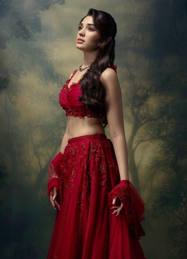 Tollywood Actress Krithi Shetty Latest Pics In Red Dress 2