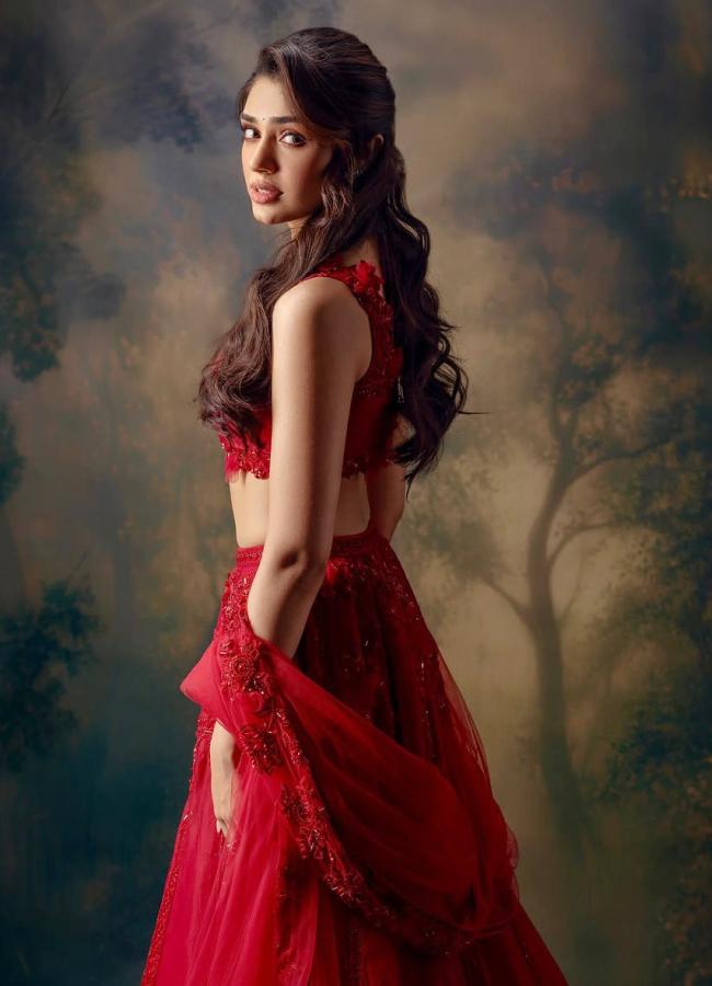 Tollywood Actress Krithi Shetty Latest Pics In Red Dress 3