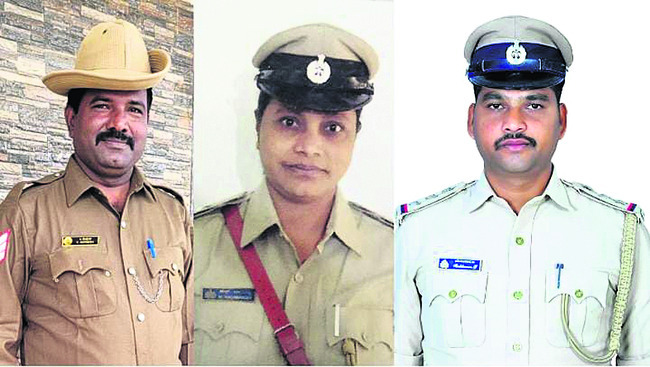 ముగ్గురు పోలీసులకు ముఖ్యమంత్రి పతకం  1